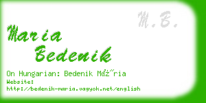 maria bedenik business card